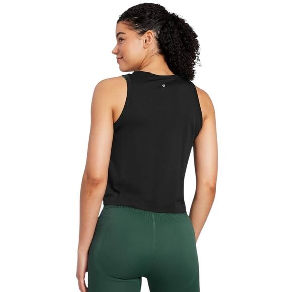 NWT Peloton Seamless Muscle Tank Women's Size XS / S Black Nylon Logo Workout - Picture 3 of 9